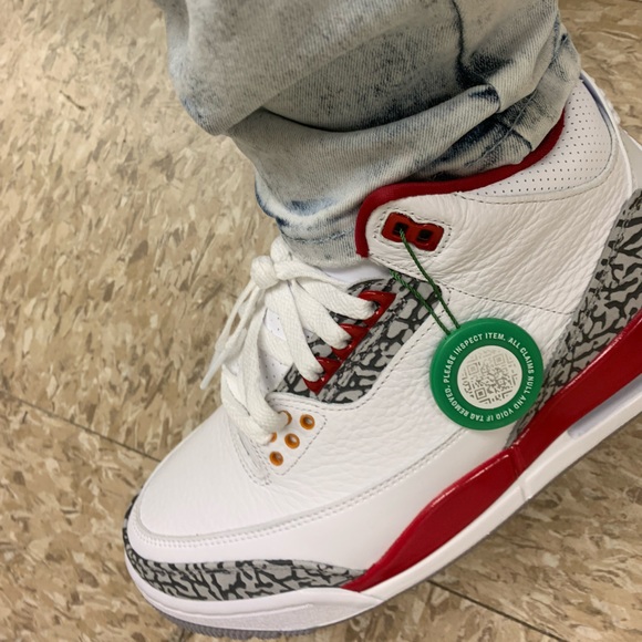 Jordan 3 cardinal size 8.5